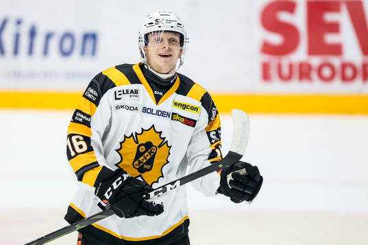 Skellefteås Linus Lindström jublar