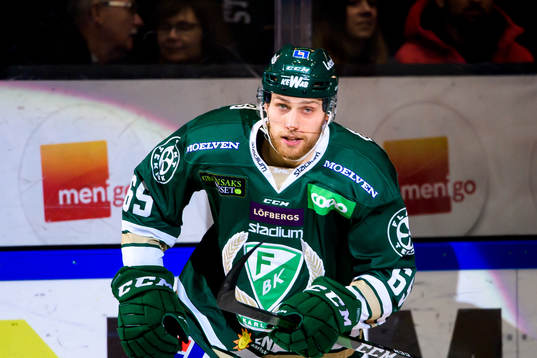 Färjestads Vojtech Mozik jublar
