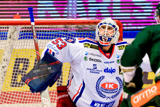 Oskarshamns målvakt Fredrik Pettersson-Wentzel