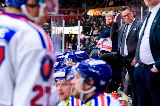 Oskarshamns tränare Håkan Åhlund deppar