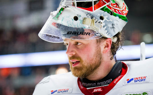 Frölundas målvakt Niklas Rubin deppar