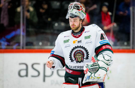 Frölundas målvakt Niklas Rubin deppar