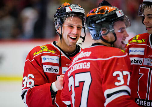Örebros Mathias Bromé är glad