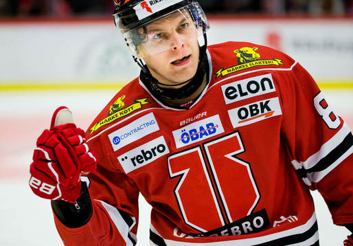 Örebros Joonas Rask gör 3-0 och jublar