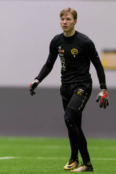 Herrlagets målvakt Mathias Dyngeland