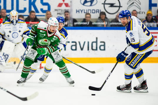 Rögles Leon Bristedt och Leksands Jonas Ahnelöv