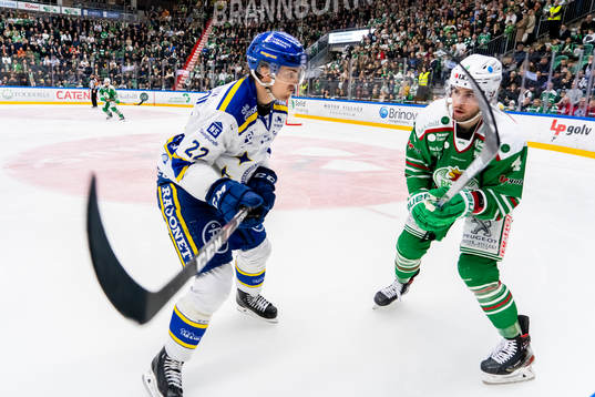 Leksands Sebastian Wännström och Kodie Curran