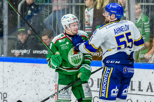 Rögles Nils Höglander och Leksands Jonas Ahnelöv
