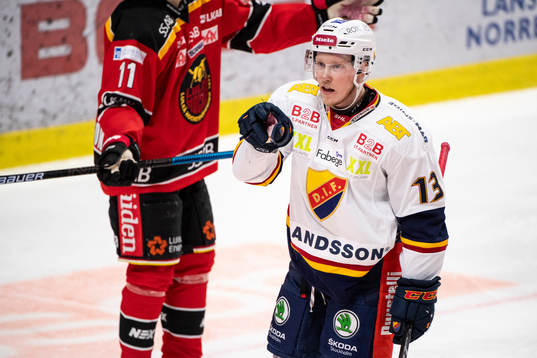 Djurgårdens Kalle Östman jublar