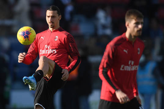 Zlatan Ibrahimovic of AC Milan