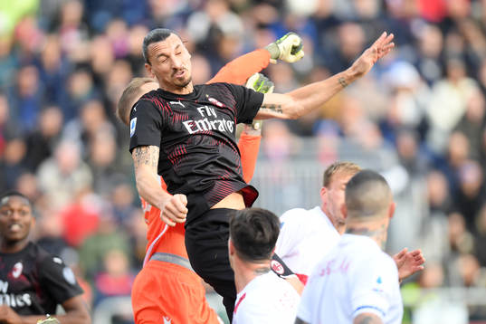Zlatan Ibrahimovic of AC Milan