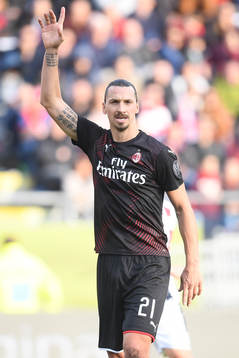 Zlatan Ibrahimovic of AC Milan