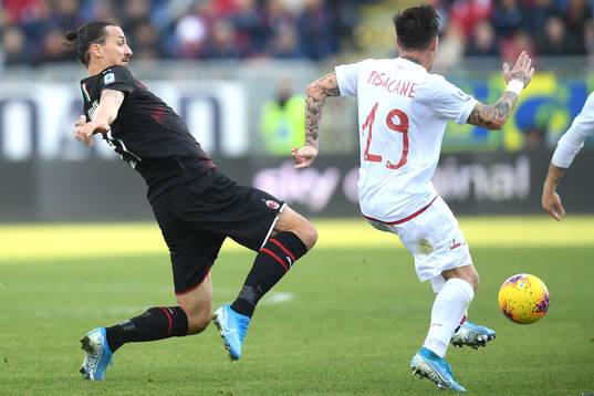 Zlatan Ibrahimovic of AC Milan