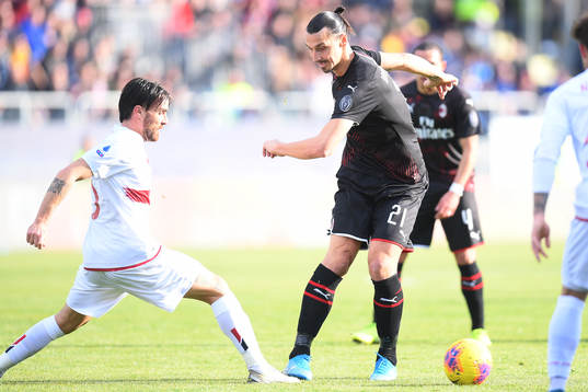 Zlatan Ibrahimovic of AC Milan