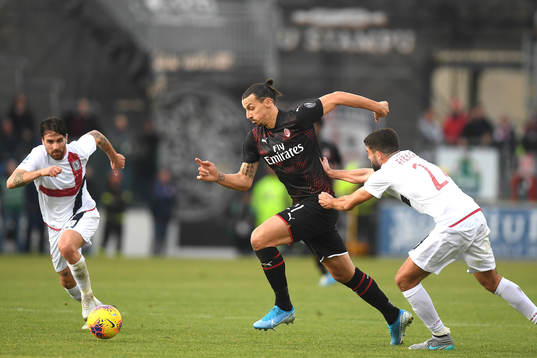 Zlatan Ibrahimovic of AC Milan