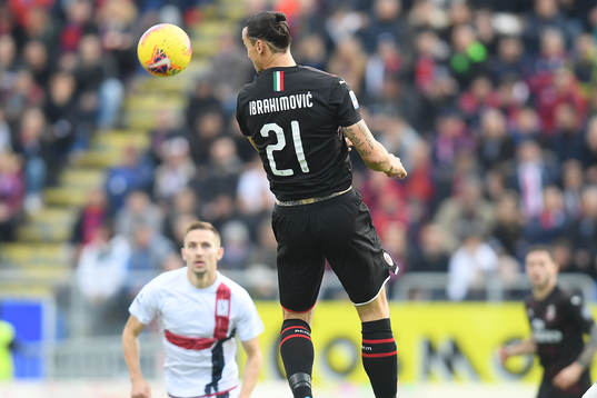 Zlatan Ibrahimovic of AC Milan