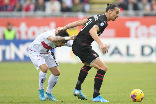 Zlatan Ibrahimovic of AC Milan