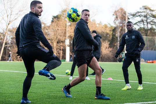 Hammarbys Vladimir Rodic och Nikola Djurdjic
