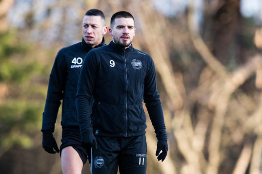Hammarbys Nikola Djurdjic och Vladimir Rodic