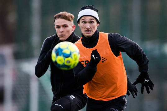 Hammarbys Oscar Krusnell och Hjalmar Ekdal