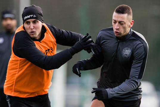 Hammarbys Jeppe Andersen och Nikola Djurdjic