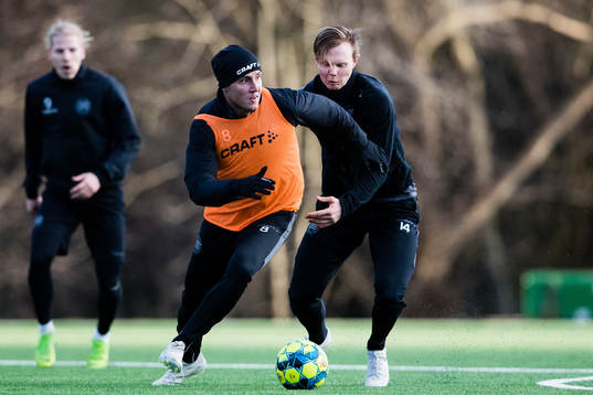 Hammarbys Jeppe Andersen och Tim Söderström
