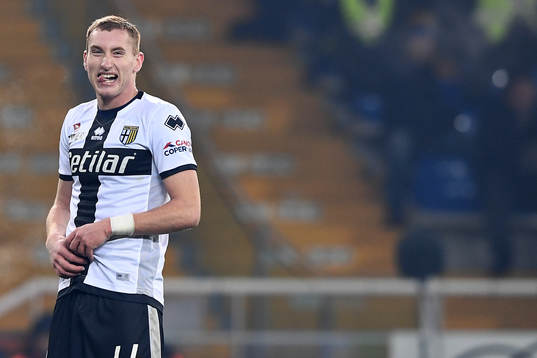 Dejan Kulusevski of Parma looks dejected