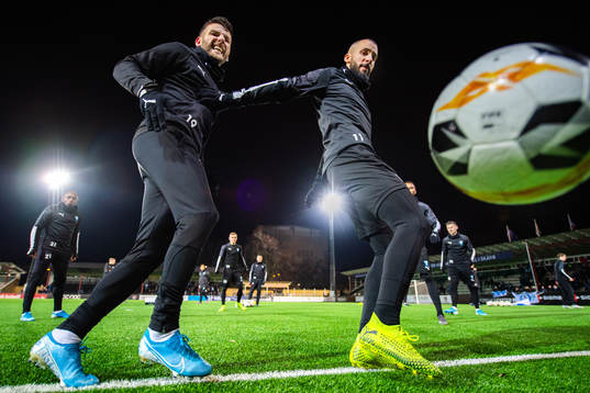 Malmö FFs Erdal Rakip och Guillermo Molins