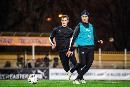 Malmö FFs Hugo Andersson och Franz Brorsson