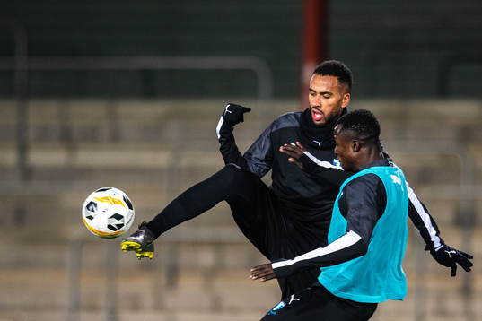 Malmö FFs Isaac Kiese Thelin och Bonke Innocent