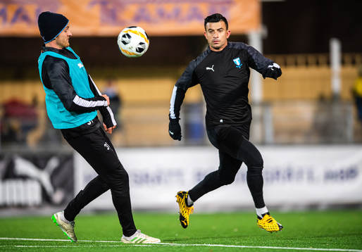 Malmö FFs Franz Brorsson och Behrang Safari
