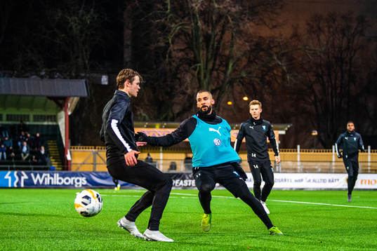 Malmö FFs Hugo Andersson och Guillermo Molins