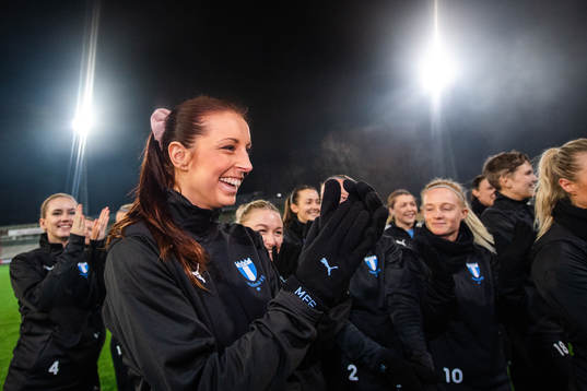 Malmö FFs Malin Gunnarsson jublar
