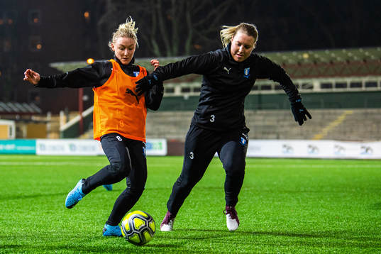 Malmö FFs Andrea Sjögren och Caroline Williamsdotter
