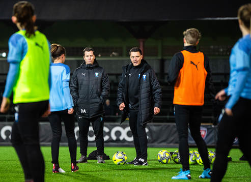 Malmö FFs sportchef Daniel Andersson och tränare Fredrik