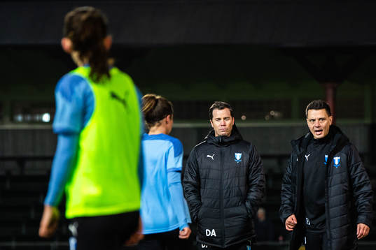 Malmö FFs sportchef Daniel Andersson och tränare Fredrik