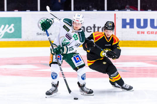 Färjestads Marcus Nilsson och Brynäs Daniel Mannberg