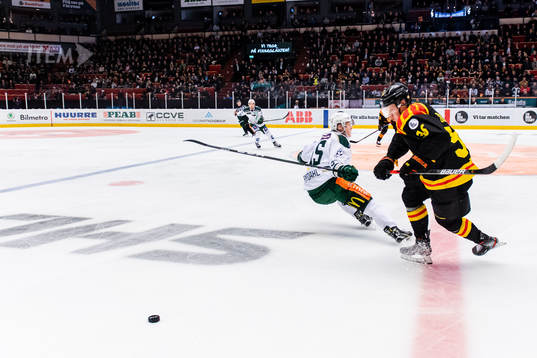 Färjestads Gustav Rydahl och Brynäs Linus Ölund
