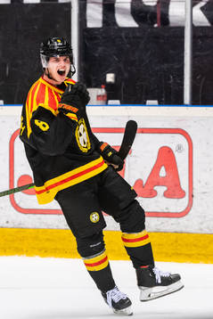 Brynäs Victor Söderström jublar