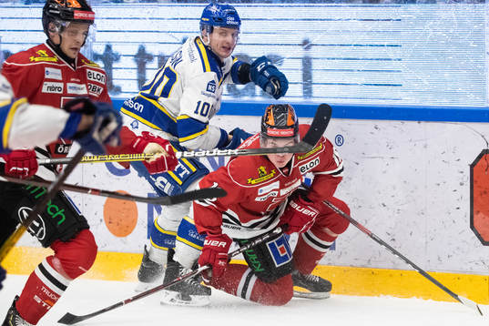 Leksands Martin Karlsson och Örebros Lukas Pilö