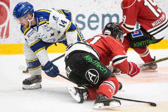 Leksands Oskar Lang och Örebros Kristian Näkyvä