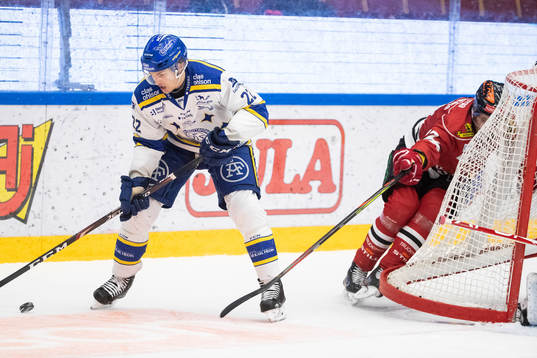 Leksands Sebastian Wännström och Örebros Viktor Lodin