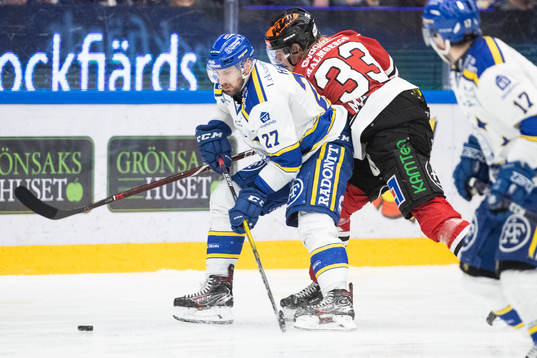 Leksands Marek Hrivik och Örebros Christopher Mastomäki