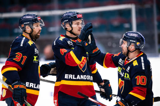 Djurgårdens Dick Axelsson, Marcus Högström och Niclas