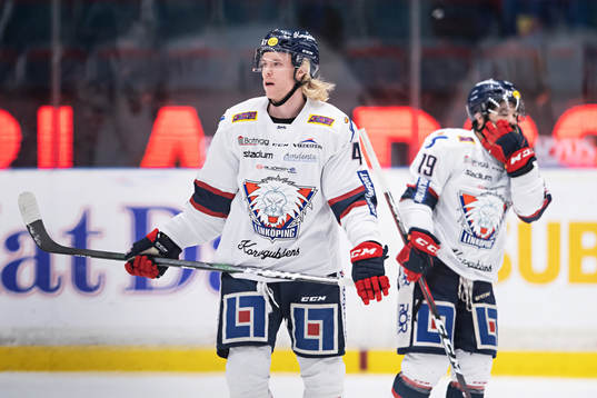 Linköpings Samuel Lofquist och Joe Whitney deppar