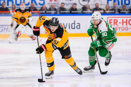 Luleås Filip Hållander och Rögles Ted Brithén