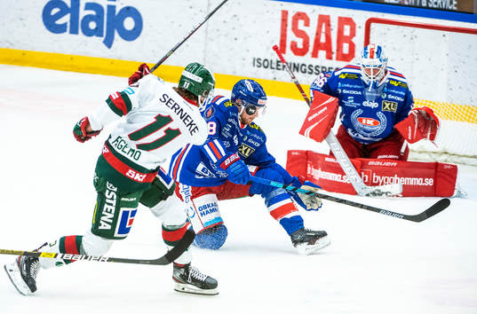 Frölundas Samuel Fagemo och Oskarshamns Nichlas Torp