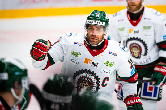 Frölundas Joel Lundqvist jublar