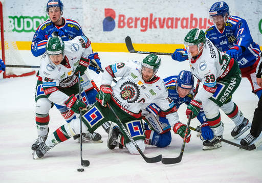 Oskarshamns Filiph Engsund och Frölundas Joel Lundqvist