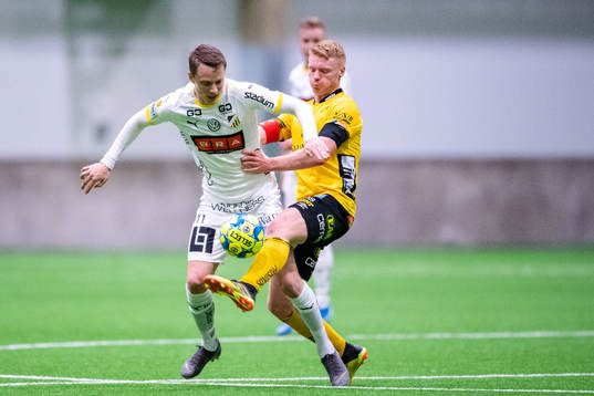 Häckens Viktor Lundberg och Elfsborgs Sivert Heltne Nilsen